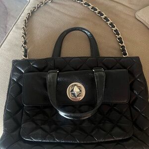 Kate Space Blavk quilted bag purse